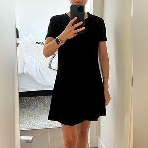 Theory Suede LBD dress. Has pockets. Size 0